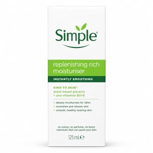 مرطوب کننده و آبرسان ریچ سیمپل simple ۱۲۵ میل مناسب پوست خشک اصل