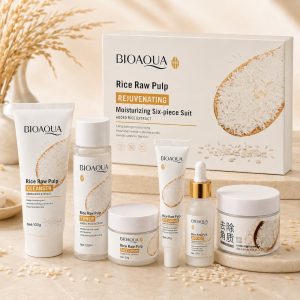 پک ۶ عددی مراقبت پوست برنج بیوآکوا BIOAQUA Rice Raw Pulp