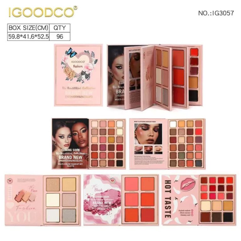 پالت کتابی آرایشی 5 صفحه آیگودکو igoodco مدل IG3057
