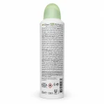 اسپری داو خیار مدل Go Fresh نمای پشت محصول و اطلاعات بسته‌بندی
