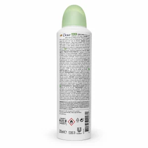 اسپری داو خیار مدل Go Fresh نمای پشت محصول و اطلاعات بسته‌بندی