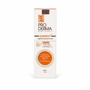 ضد آفتاب ضد لک پرودرما رنگی SPF 50 بژ روشن ۴۰ گرم